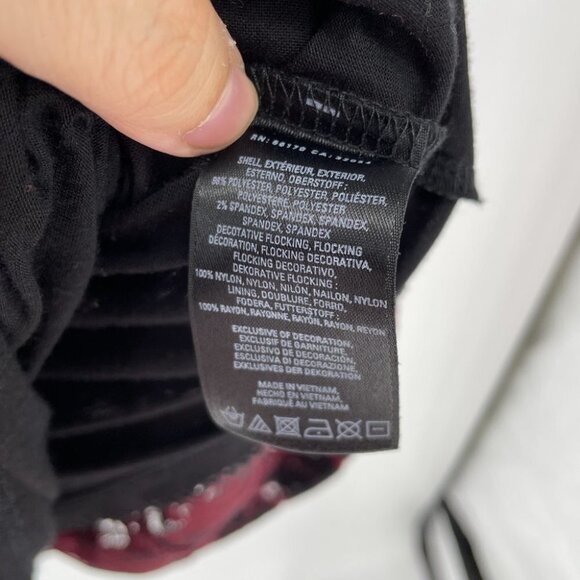 Anthropologie Maeve  Elorn Red black lace dress - Picture 9 of 16